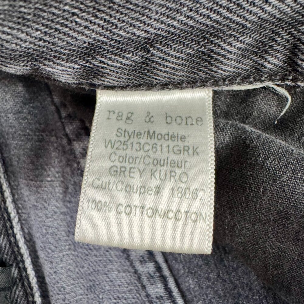 Rag & Bone Dylan Jeans Gray Kuro Size 26 - image 7